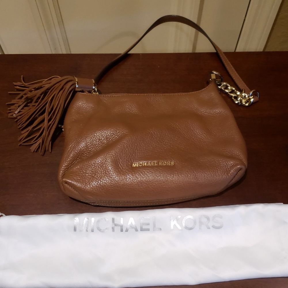 Michael Kors Crossbody with Tassel in Cognac